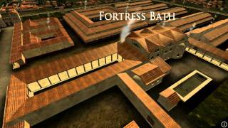 Animation of ancient Roman Fort in Caerleon Wales [upl. by Kirad]