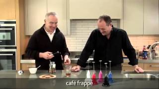 How to make a frappé coffee using an aerolatte milk frother [upl. by Eehtomit]