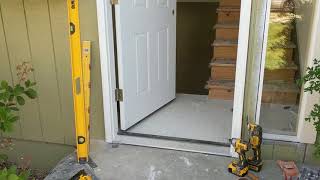 Jeld Wen Front Door Installation  Really crappy products and craftsmanship PART 1 [upl. by Inamik549]