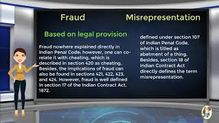 What is Difference Between Fraud amp Misrepresentation [upl. by Orabla789]