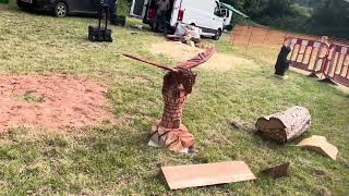 A fabulous range of wooden sculpture at Caerleon festival 2024 [upl. by Siffre240]