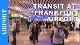 TRANSIT WALK AT FRANKFURT Airport FRA Terminal 1  Connection Flight Transfer Arriving amp Departing [upl. by Leif]